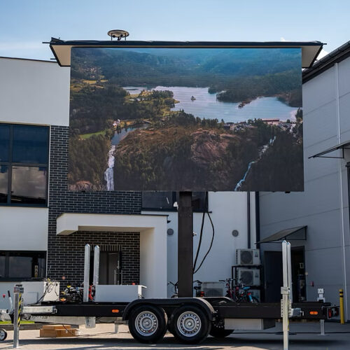 Video Wall Trailer 10m2 square Video Wall Trailer 10m2 square
