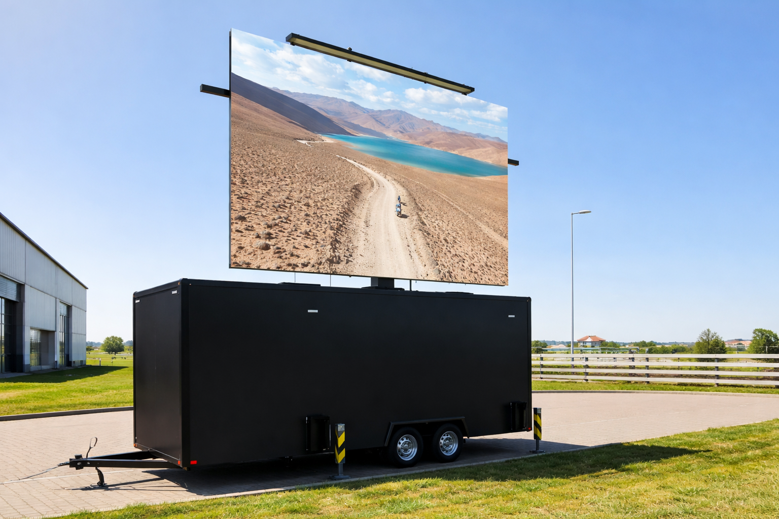Video Wall 24 Trailer 21qm breit